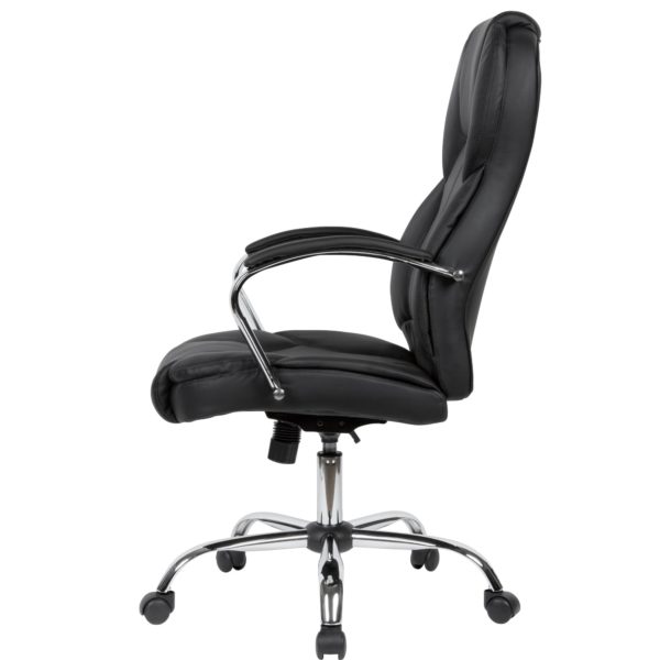 Black Ergonomic Desk Chair 52190 Amstyle Buerostuhl Verchromter Arm Spm1 411 Spm1 411 3