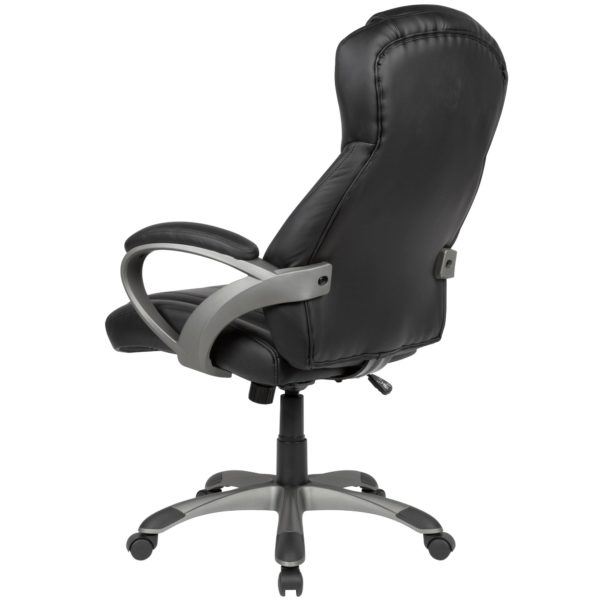 Desk Chair Imitation Leather Black Office Swivel Chair Up To 120 Kg 52235 Amstyle Buerostuhl Schwarz Spm1 415 Spm1 415 5