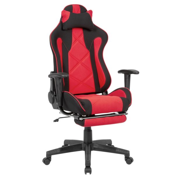 Gaming Desk Chair Fabric Black / Red Swivel Chair Up To 120 Kg 52236 Amstyle Buerostuhl Rot Schwarz Spm1 416 Spm1 416