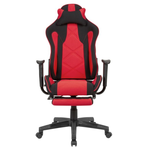 Gaming Desk Chair Fabric Black / Red Swivel Chair Up To 120 Kg 52236 Amstyle Buerostuhl Rot Schwarz Spm1 416 Spm1 416 1