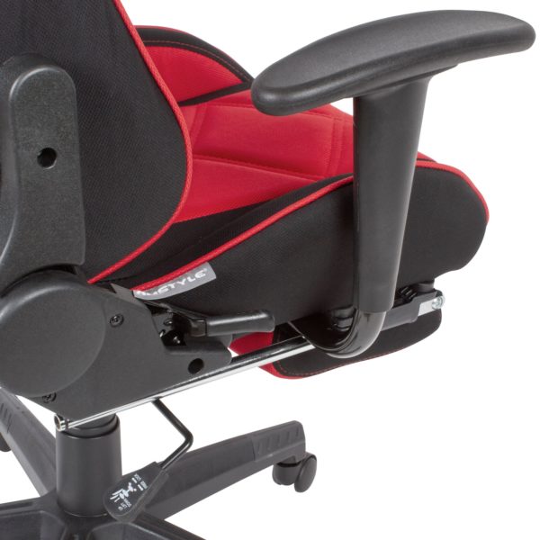 Gaming Desk Chair Fabric Black / Red Swivel Chair Up To 120 Kg 52236 Amstyle Buerostuhl Rot Schwarz Spm1 416 Spm1 416 8