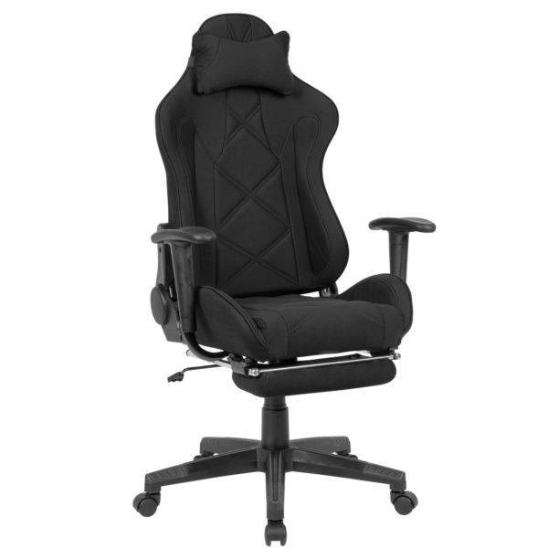 Gaming Desk Chair Fabric Black Swivel Chair Up To 120 Kg 52237 Amstyle Buerostuhl Schwarz Spm1 417 Spm1 417