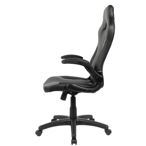 Gaming Swivel Chair Imitation Leather Black / Gray Desk Chair Up To 120 Kg 52238 Amstyle Buerostuhl Grau Spm1 418 Spm1 418 3