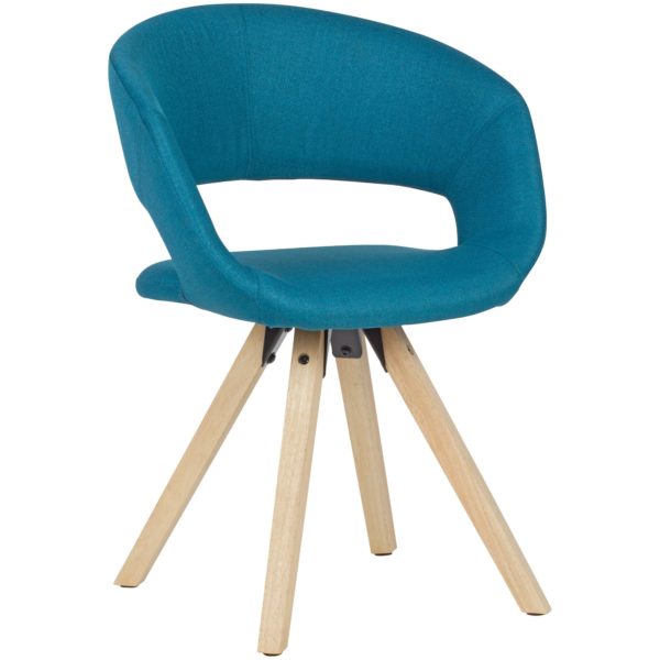 Dining Petrol Fabric   Kitchen Chair With Backrest 52382 Wohnling Esszimmerstuhl Stoff Petrol Wl6 025 Wl6 025 1