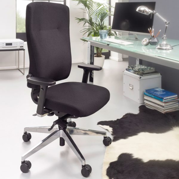Office Chair Black Fabric Executive Chair Ergonomic 52392 Amstyle Buerostuhl Schwarz Spm1 426 Spm1 426 2
