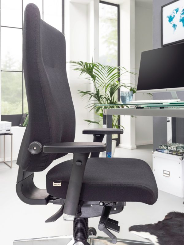 Office Chair Black Fabric Executive Chair Ergonomic 52392 Amstyle Buerostuhl Schwarz Spm1 426 Spm1 426 6