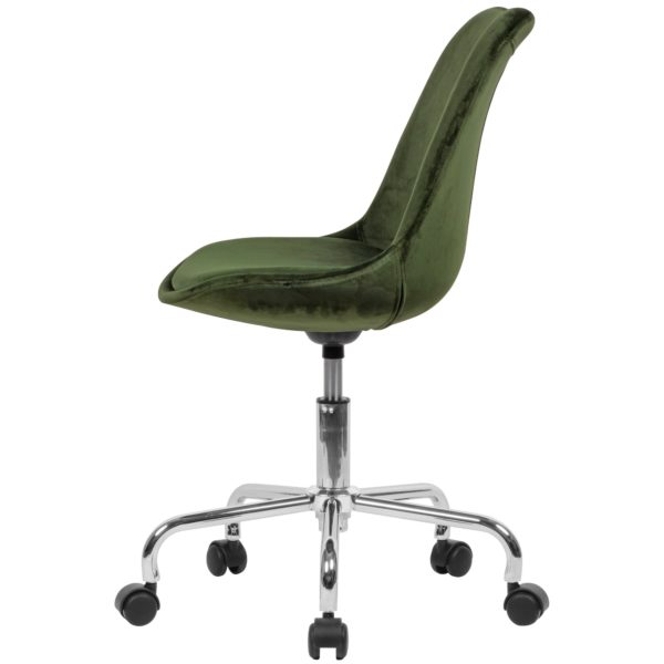 Swivel Chair Green Velvet 52393 Amstyle Schreibtischstuhl Gruen Samt Spm1 421 Spm1 421 4
