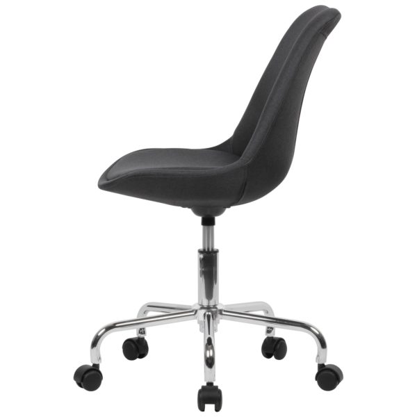 Swivel Chair Black Fabric 52394 Amstyle Schreibtischstuhl Schwarz Stoff Spm1 422 Spm1 422 4