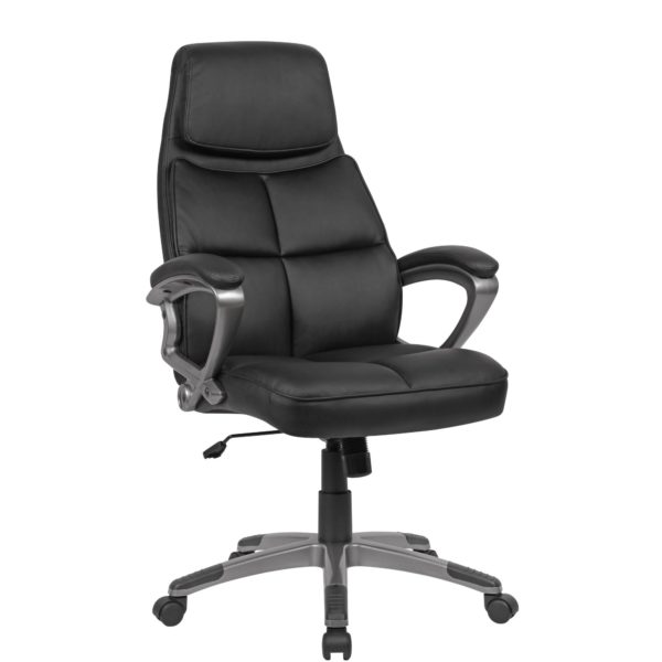 Desk Chair Imitation Leather Black Office Swivel Chair Up To 120 Kg 52398 Amstyle Buerostuhl Schwarz Kunstleder Spm1 424 Spm1 424 1