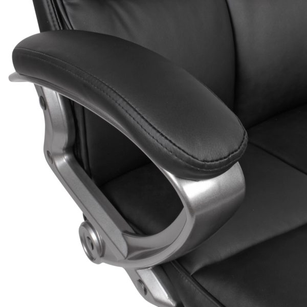 Desk Chair Imitation Leather Black Office Swivel Chair Up To 120 Kg 52398 Amstyle Buerostuhl Schwarz Kunstleder Spm1 424 Spm1 424 7