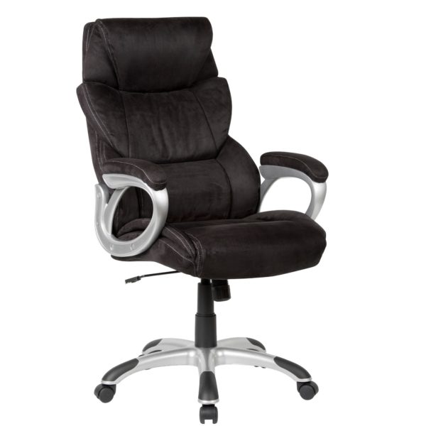 Office Chair, For Boss Black Desk Chair 52399 Amstyle Buerostuhl Schwarz Stoff Spm1 425 Spm1 425 1