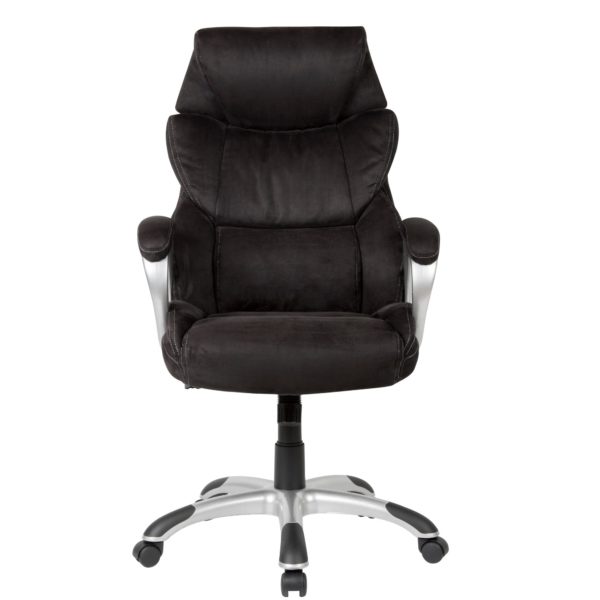 Office Chair, For Boss Black Desk Chair 52399 Amstyle Buerostuhl Schwarz Stoff Spm1 425 Spm1 425 2
