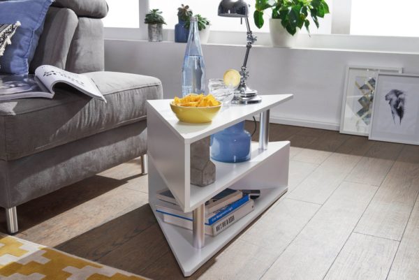 Design Coffee Table 60X60 Cm In White 52450 Wohnling Couchtisch 60X60X41 Cm Weiss Wl6 049 Wl6 049 5