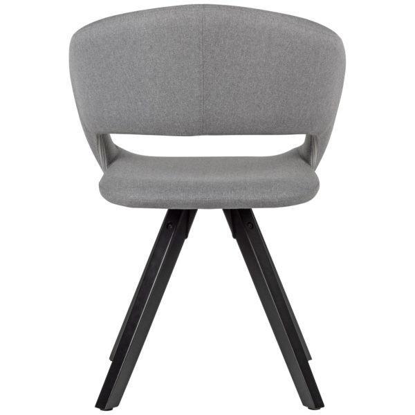 Dining Chair Light Grey Fabric With Black Legs Retro Chair 53469 Wohnling Esszimmerstuhl Hellgrau Stoff Schwarze Beine Wl6 112 Wl6 112 5