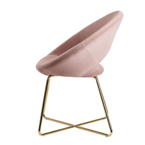 Dining Velvet Pink Kitchen Chair With Gold Legs 56586 Wohnling Esszimmerstuhl Samt Rosa Mit Goldenen Beinen Sessel Stoff Metall Design Polsterstuhl Stuhl Esszimmer Wl6 189 Wl6 189