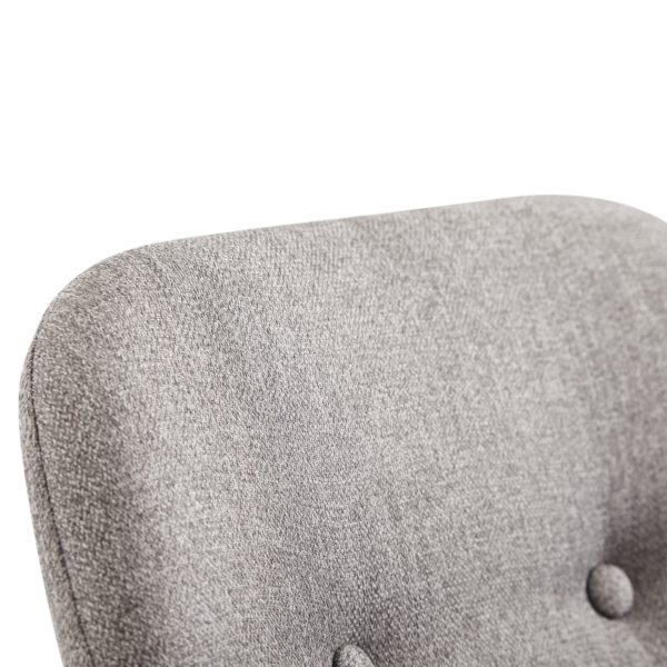 Rocking Chair Light Gray 71X76X70Cm Design Relaxation Armchair Malmo Fabric / Wood 56693 Wohnling Schaukelstuhl Malmo Hellgrau Design Relaxsessel Stoff Holz Schwingsessel Mit Gestell Polster Relaxstuhl Schaukelsessel Moderner Schwingstuhl Sessel Kleiner Relax Mo 1