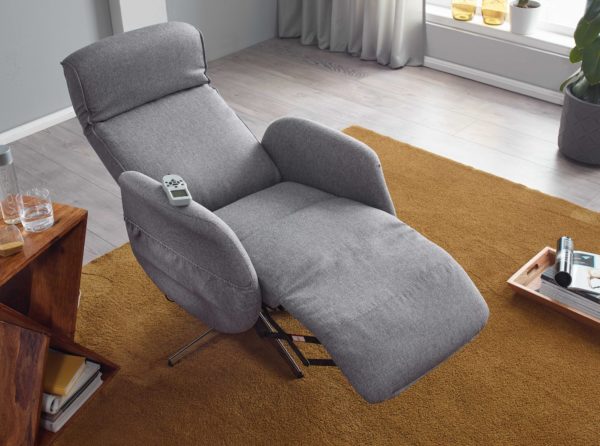 Armchair With Massage Function Light Gray Fabric 56803 Wohnling Relaxsessel Elektrisch Mit Massagefunktion Hellgrau Wl6 213 Wl6 213 7
