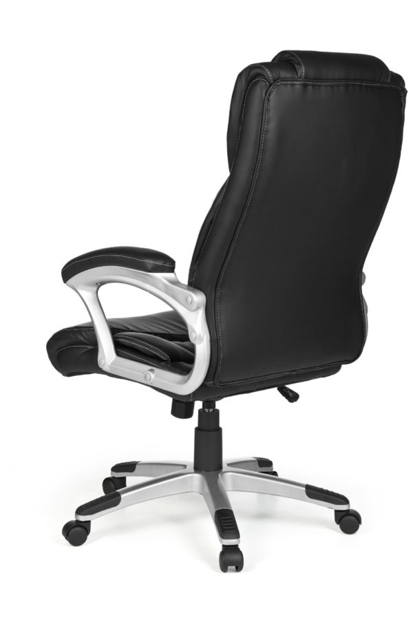 Office Ergonomic Chair Madrid Synthetic Leather Black With Headrest 6818 010