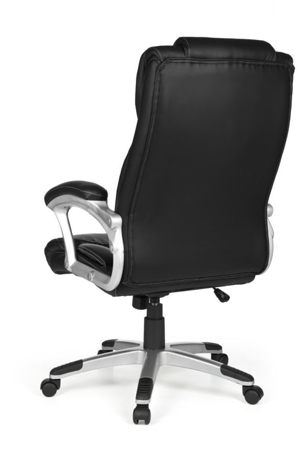 Office Ergonomic Chair Madrid Synthetic Leather Black With Headrest 6818 011