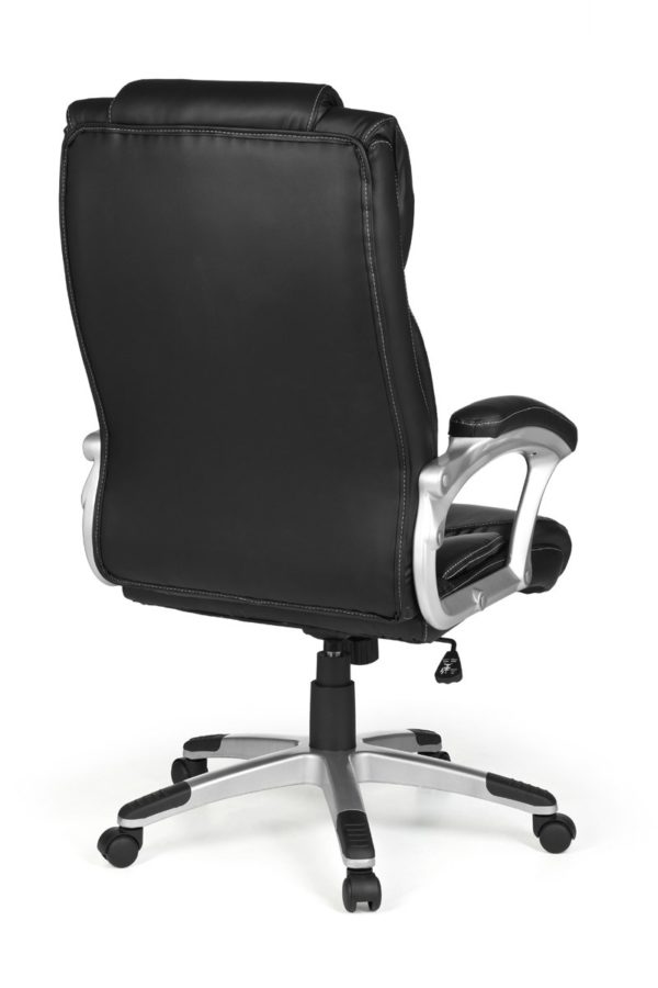 Office Ergonomic Chair Madrid Synthetic Leather Black With Headrest 6818 015