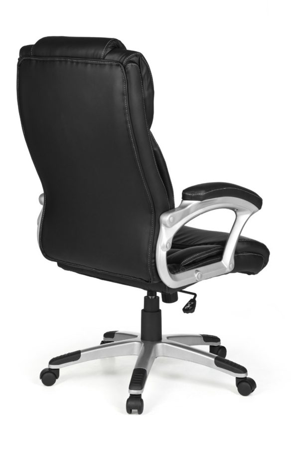 Office Ergonomic Chair Madrid Synthetic Leather Black With Headrest 6818 016