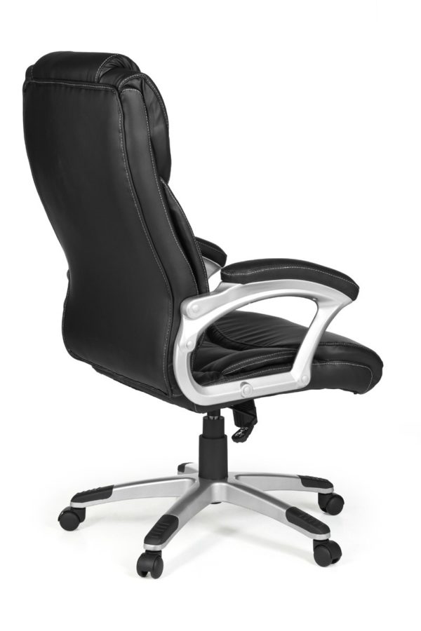 Office Ergonomic Chair Madrid Synthetic Leather Black With Headrest 6818 017