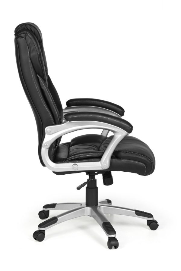 Office Ergonomic Chair Madrid Synthetic Leather Black With Headrest 6818 019