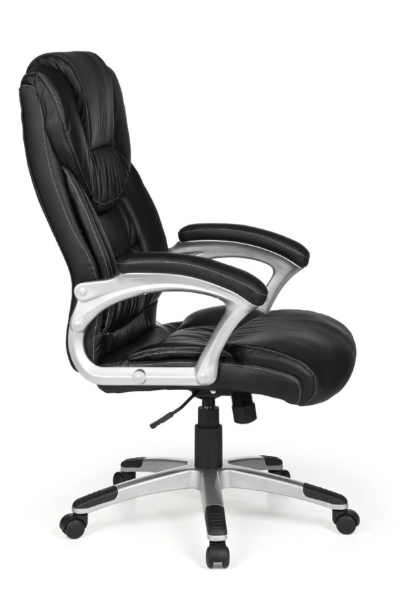 Office Ergonomic Chair Madrid Synthetic Leather Black With Headrest 6818 020