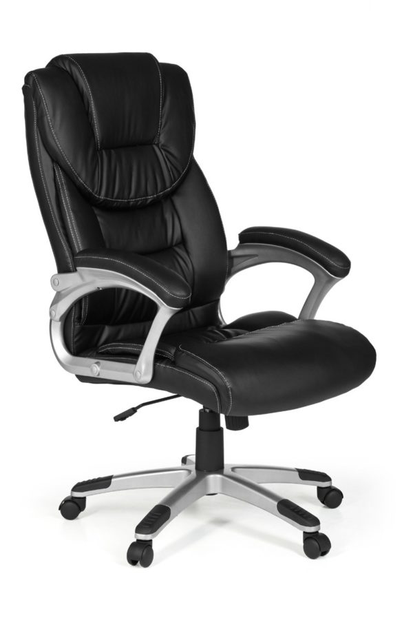Office Ergonomic Chair Madrid Synthetic Leather Black With Headrest 6818 022