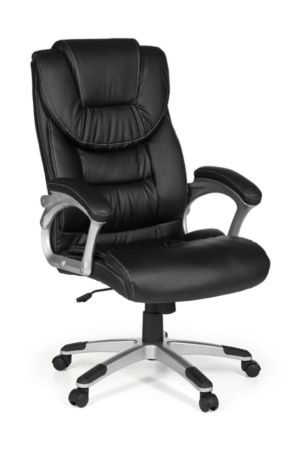 Office Ergonomic Chair Madrid Synthetic Leather Black With Headrest 6818 023