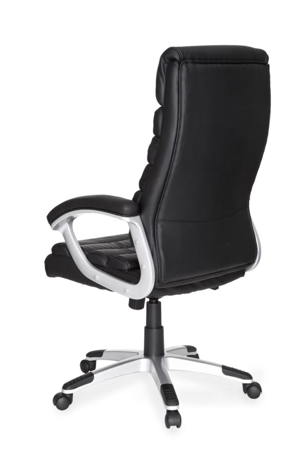 Office Chair Valencia Synthetic Leather Black Ergonomic With Headrest 6820 Amstyle Buerostuhl Valencia Kunstleder Schwar 4