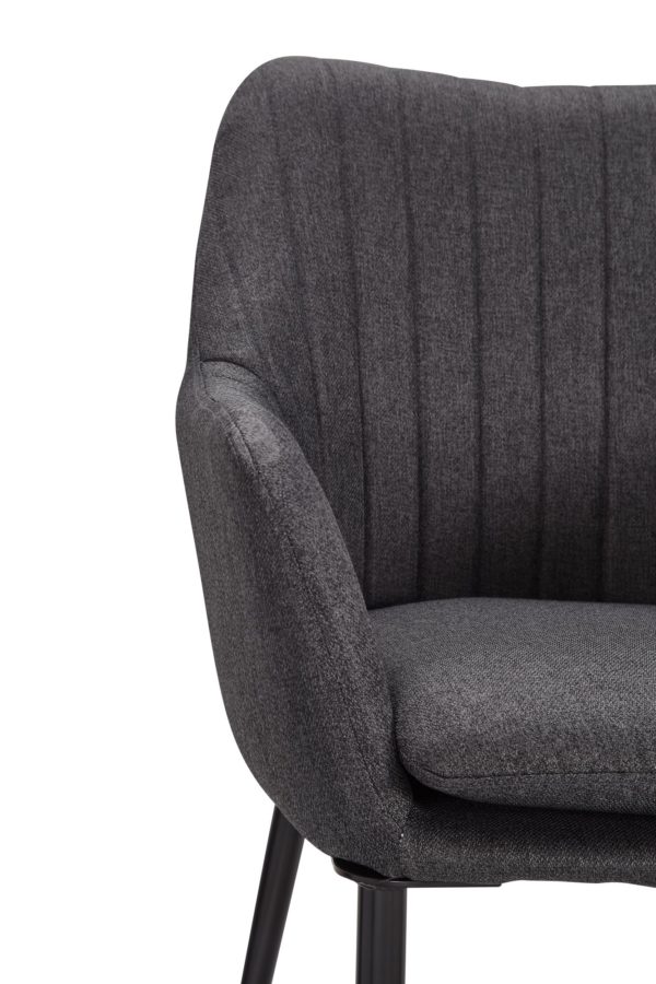 Dining Chair Fabric Dark Gray Upholstered Kitchen Chair Shell Chair Wl6.292 57447 Wohnling Esszimmerstuhl Dunkelgrau Wl6 292 Wl6 292 6